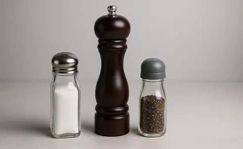 Salt, Pepper Shakers and Mills