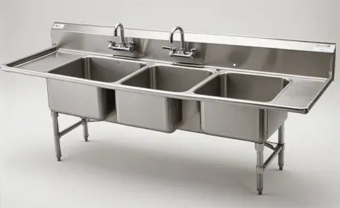 Three Compartment Sinks